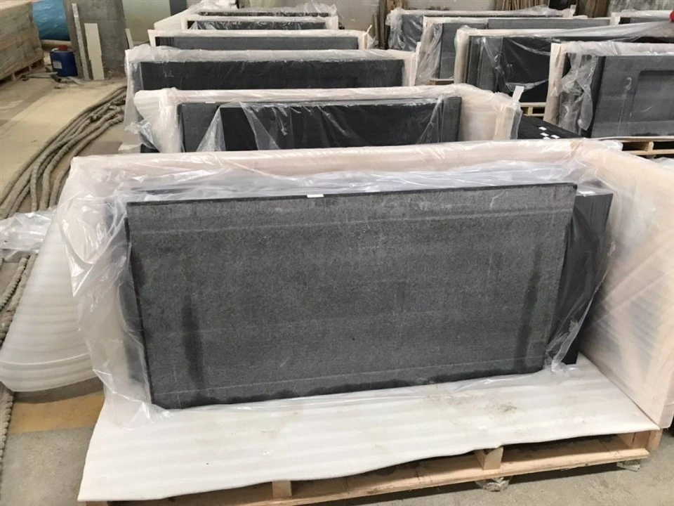 Angola Nwa Granite Koupe Pwojè Gwosè